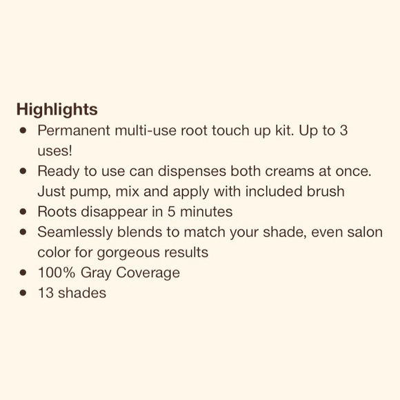 Revlon—Root Erase Hair Color (#4 Dark Brown) - Picture 4 of 4